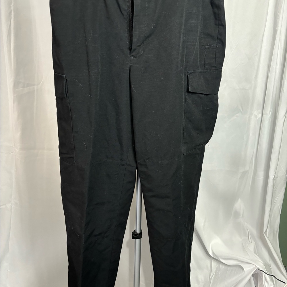 Blauer Black Cargo Pants Relaxed Fit Cotton Blend